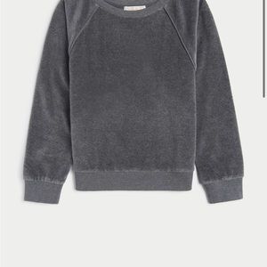 Suzie Kondi The Saba Raglan velour Top in neutral light purple